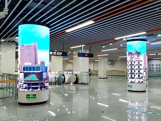 郑州地铁三号线指定智显力诺P2 柔性屏