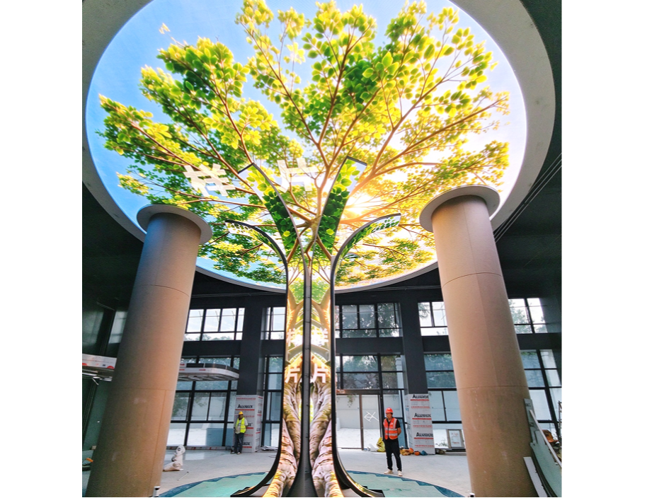 智显立诺西安展厅项目顺利交付，总面积 175㎡多元 LED 屏组合落地